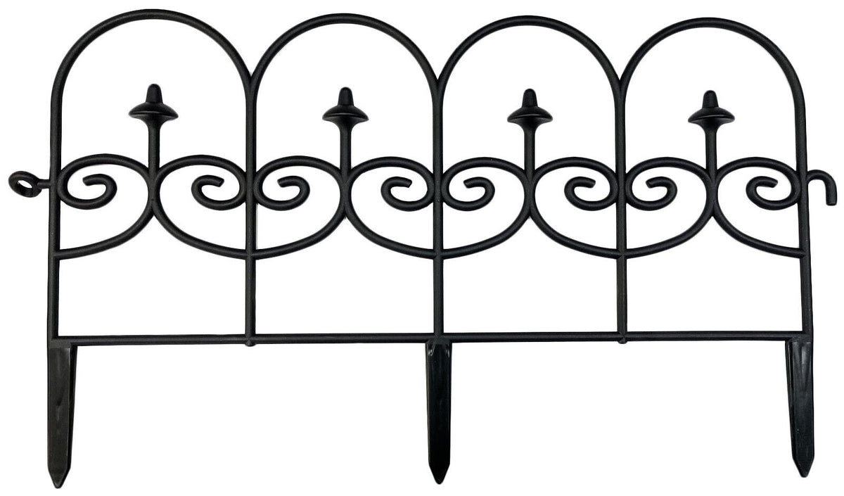 2.4M Flower Bed Garden Border Grass Lawn Edge Fence Waterproof Black Plastic - Cherish Home