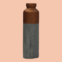 32cm Tall Bottle Vase Cement Flower Vase Bronze Bottle Flower Vase - Cherish Home