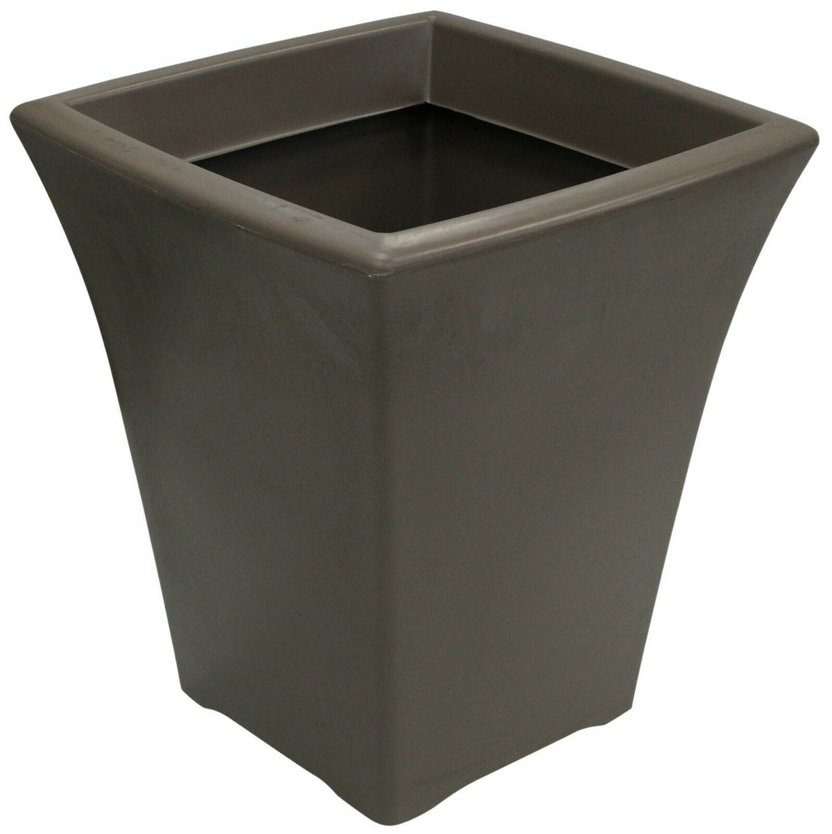 37cm Tall Flared Planter. Plastic Plant Pot Brown Plant Pot. Indoor or Outdoor - Cherish Home