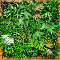 Artificial Deluxe Green Wall (100x100cm) - Year-Round Lush Greenery for UK Gardens & Events - No Upkeep!