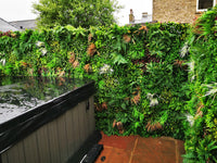 Artificial Deluxe Green Wall (100x100cm) - Year-Round Lush Greenery for UK Gardens & Events - No Upkeep!