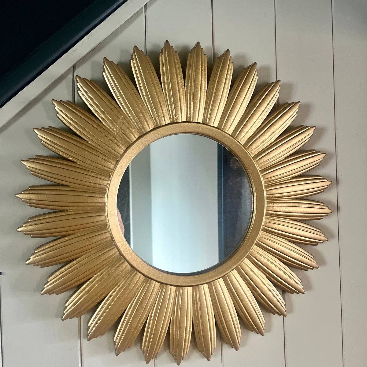 Small Gold Sunburst Mirror 40cm,decorative Wall Art Mirror,  ideal for Hallway Living Room Bedroom