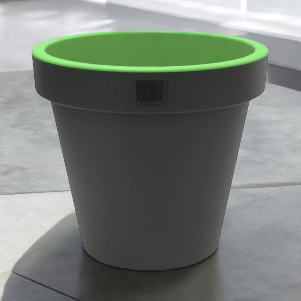 Bright Colour Round Planter 35cm Green Barrel Planter - Cherish Home