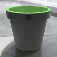 Bright Colour Round Planter 35cm Green Barrel Planter - Cherish Home