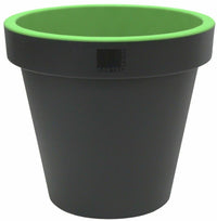 Bright Colour Round Planter 35cm Green Barrel Planter Plant Pot Indoor & Outdoor - Cherish Home