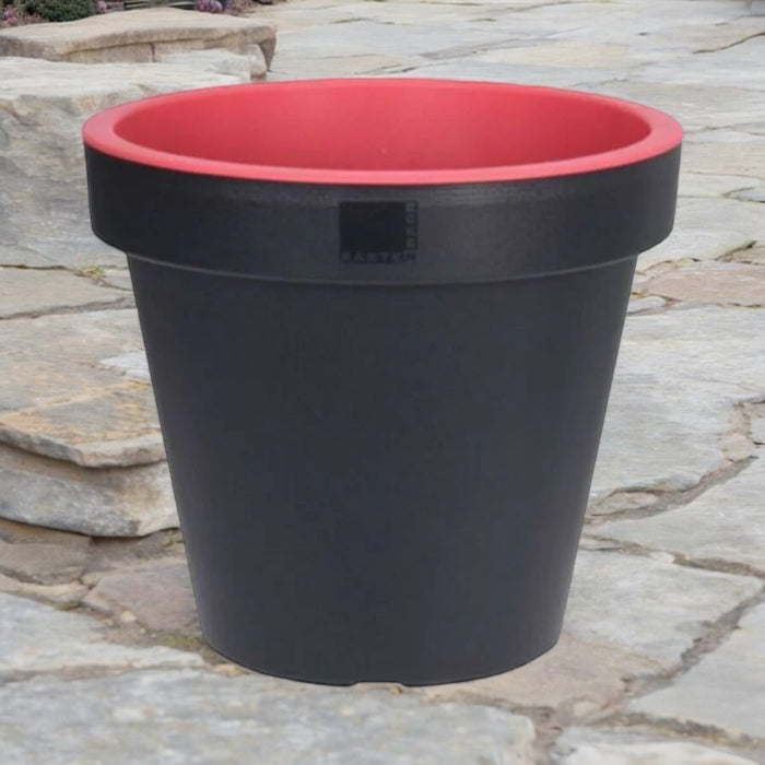 Bright Colour Round Planter 35cm Pink Barrel Planter - Cherish Home