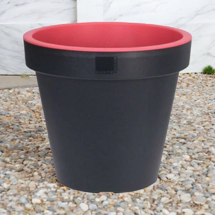 Bright Colour Round Planter 35cm Pink Barrel Planter - Cherish Home