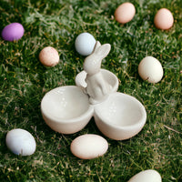 Ceramic Rabbit Three Egg Cup, 11cm - Cherish Home