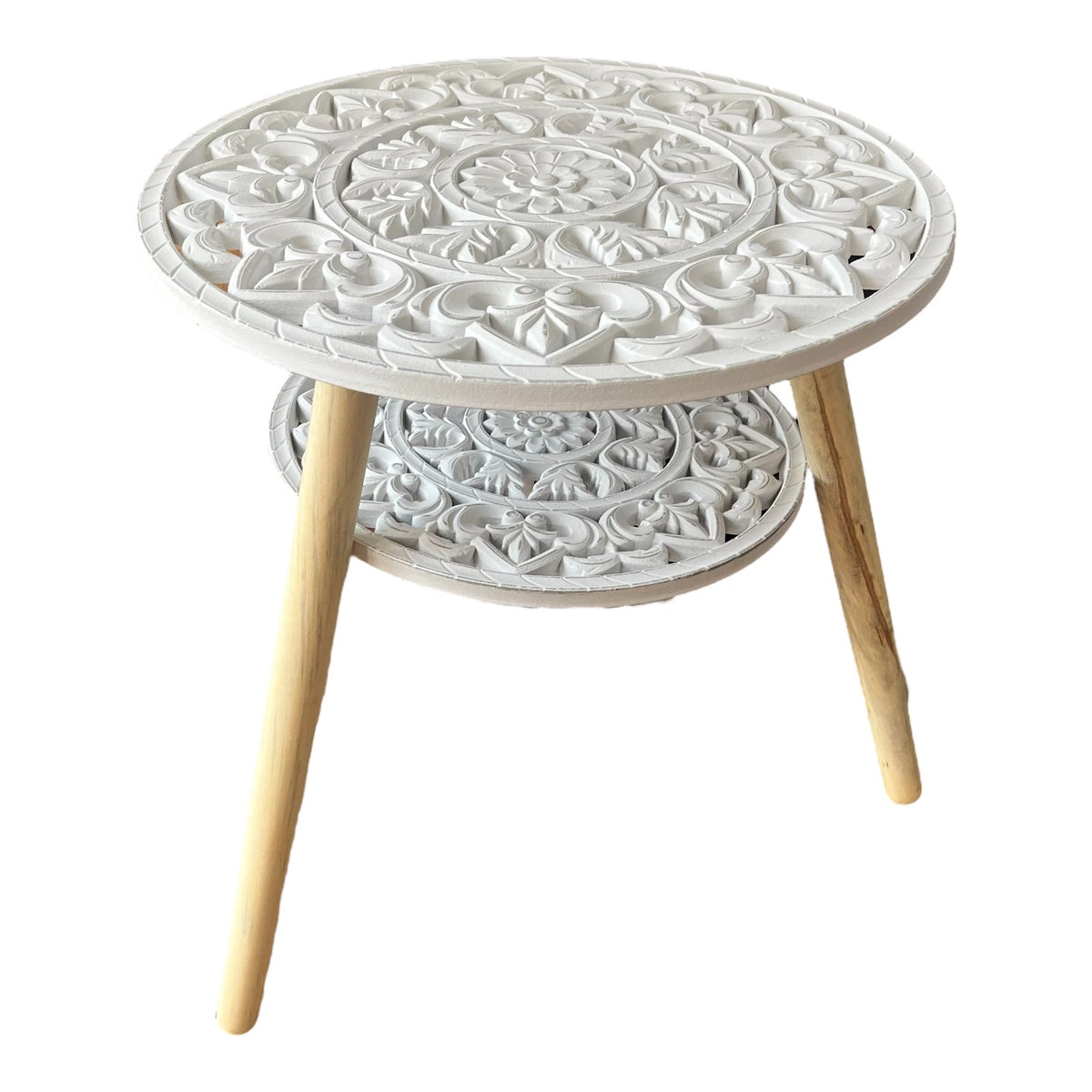Decorative White Cut - Out Beautiful Table - Cherish Home