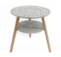 Decorative White Cut - Out Table - Cherish Home