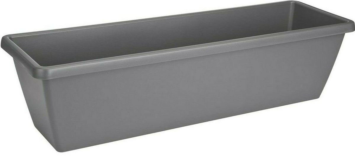 Elho 60cm Large Grey Trough Planter Flower Pots Plant Pot 20 Litre Capacity - Cherish Home