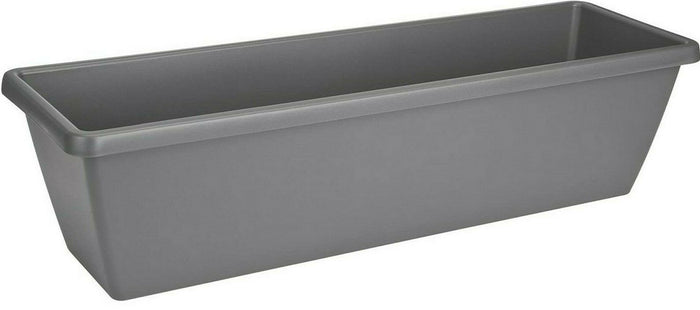 Elho 60cm Large Grey Trough Planter Flower Pots Plant Pot 20 Litre Capacity - Cherish Home