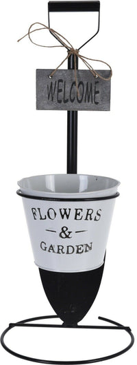 Flower Pot On Stand Decorative Raised Plant Pot Flower Display Spade Chic Design - Cherish Home