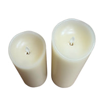 Ivory Real Wax Flameless Vanilla - Scented Battery Candles Set of 2 - Cherish Home