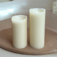 Ivory Real Wax Flameless Vanilla - Scented Battery Candles Set of 2 - Cherish Home