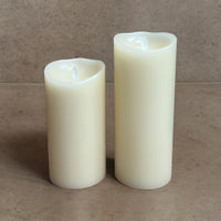 Ivory Real Wax Flameless Vanilla - Scented Battery Candles Set of 2 - Cherish Home