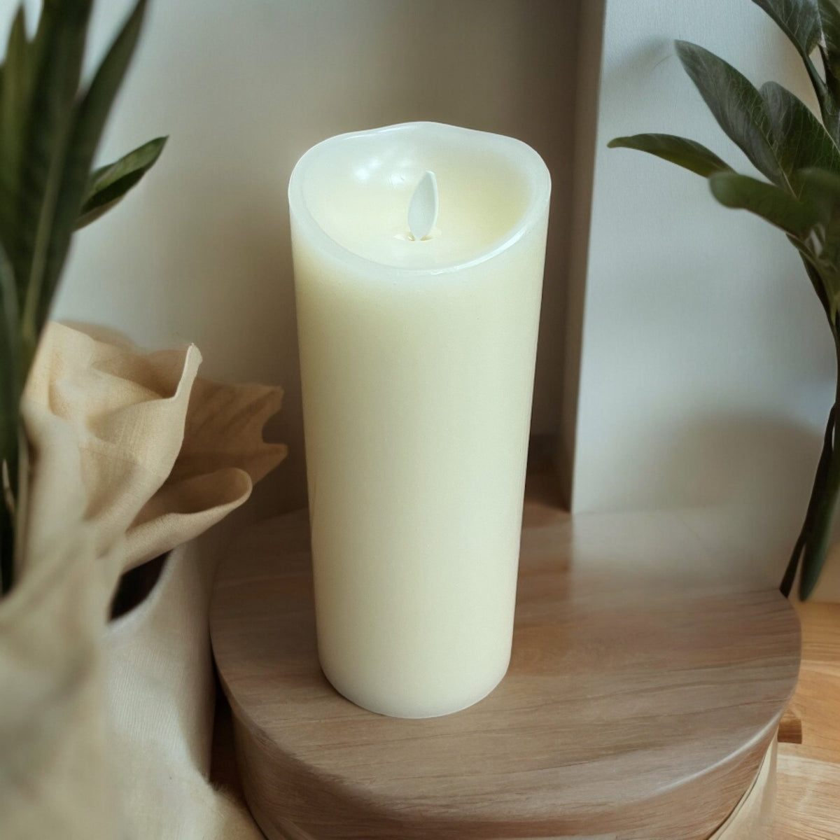 Ivory Real Wax Flameless Vanilla - Scented Battery Candles Set of 2 - Cherish Home