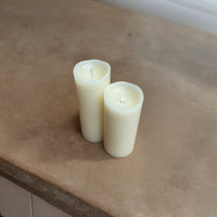Ivory Real Wax Flameless Vanilla - Scented Battery Candles Set of 2 - Cherish Home