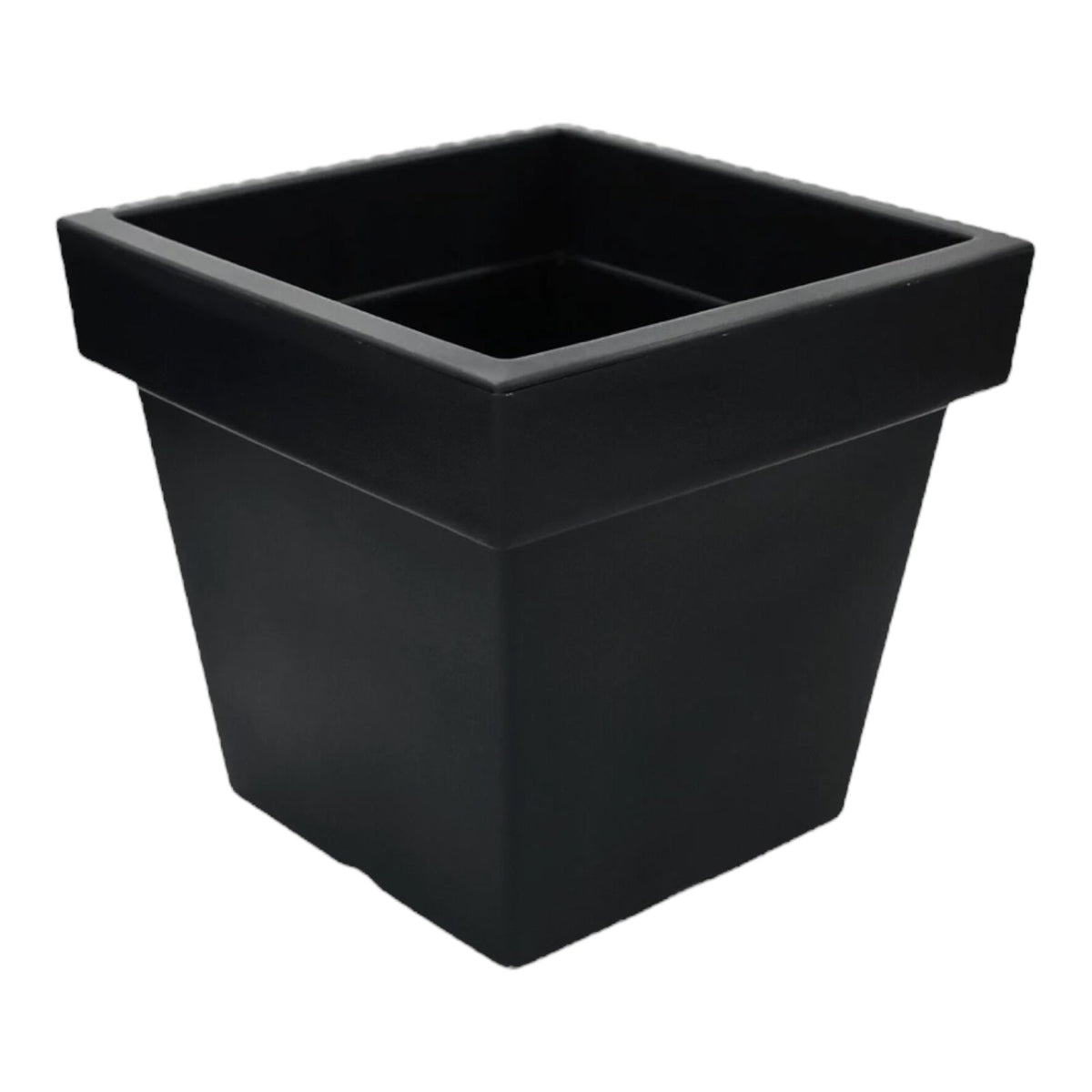 Large Square Planter Plastic Flower Pot Grey or Black - Cherish Home