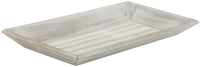 Large Wood Bread Basket Tray Distressed Rectangle Serving Tray Wedding Décor - Cherish Home