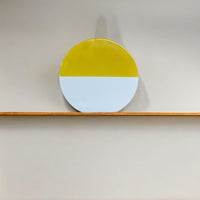 Mollis White & Yellow Two Toned Round Vase - Cherish Home