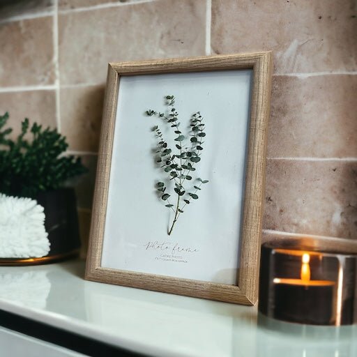Natural Wooden Stylish 5'' x 7'' Photo Frame - Cherish Home