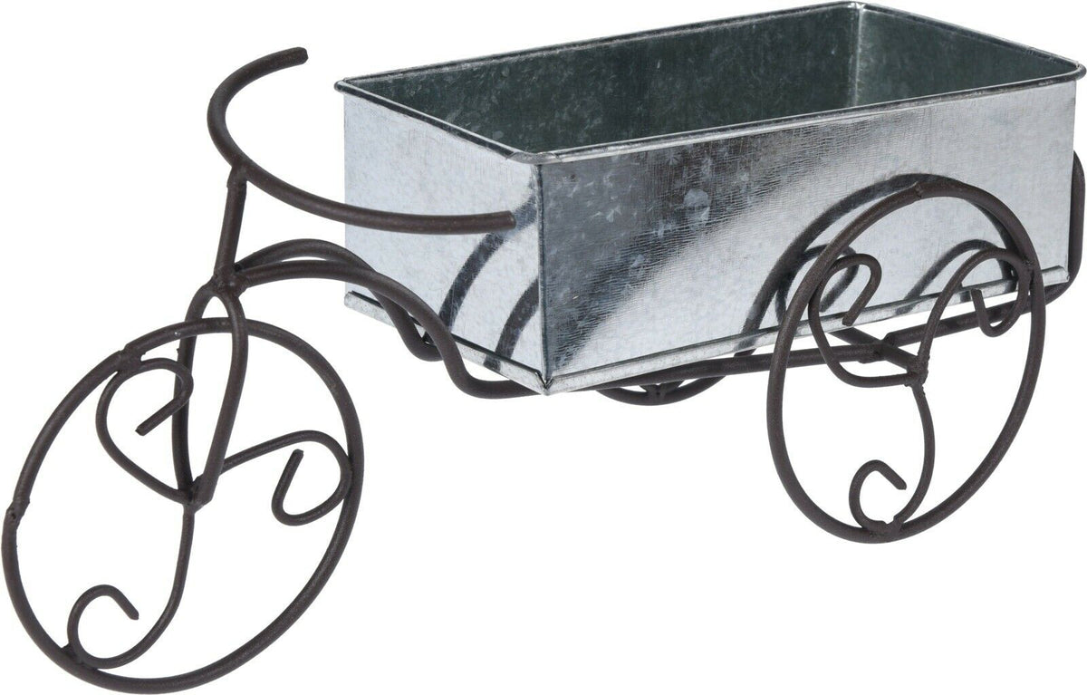 Old Fashioned Bike Zinc Planter Plant Pot Zinc Indoor Outdoor Planter - Cherish Home