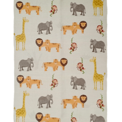 Printed Rug Animal Nursery Print Eco - Friendly, Non - Slip, Soft Floor Rug for Play Room or Bedroom, - Cherish Home