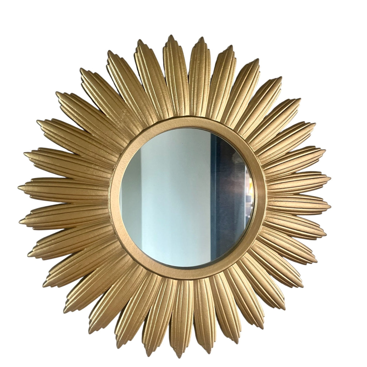 Small Gold Sunburst Mirror 40cm,decorative Wall Art Mirror, ideal for Hallway Living Room Bedroom - Cherish Home