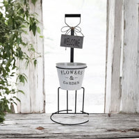 Stylish Raised Plant Pot Flower Display with Unique Fork Design - Cherish Home