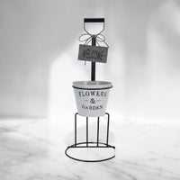 Stylish Raised Plant Pot Flower Display with Unique Fork Design - Cherish Home