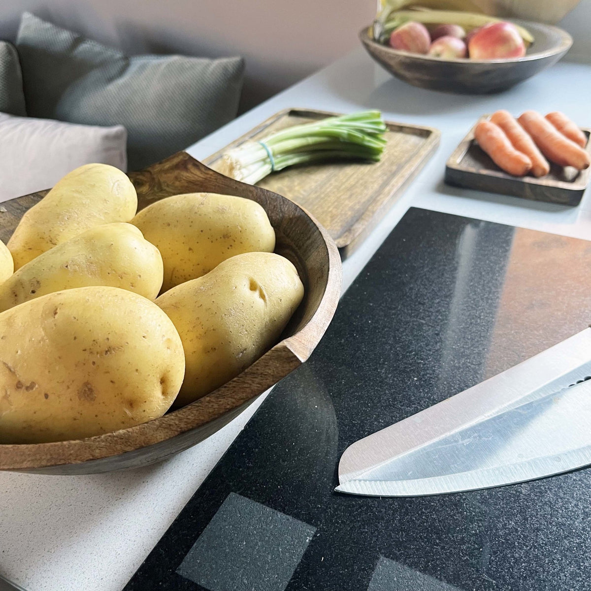 100% Mango Wood Tray Set - Cherish Home