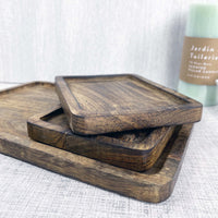 100% Mango Wood Tray Set - Cherish Home