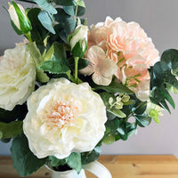 White Garden Rose Spray close up