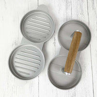 Acacia Wood Double Hamburger Press - Cherish Home