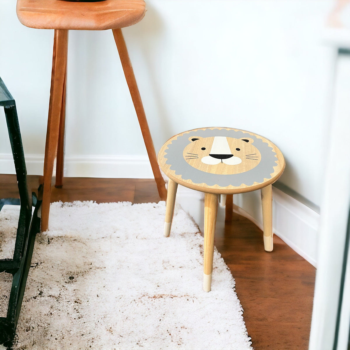 Baby Lion Wooden Table for Childrens Nursery or Playroom - Cherish Home