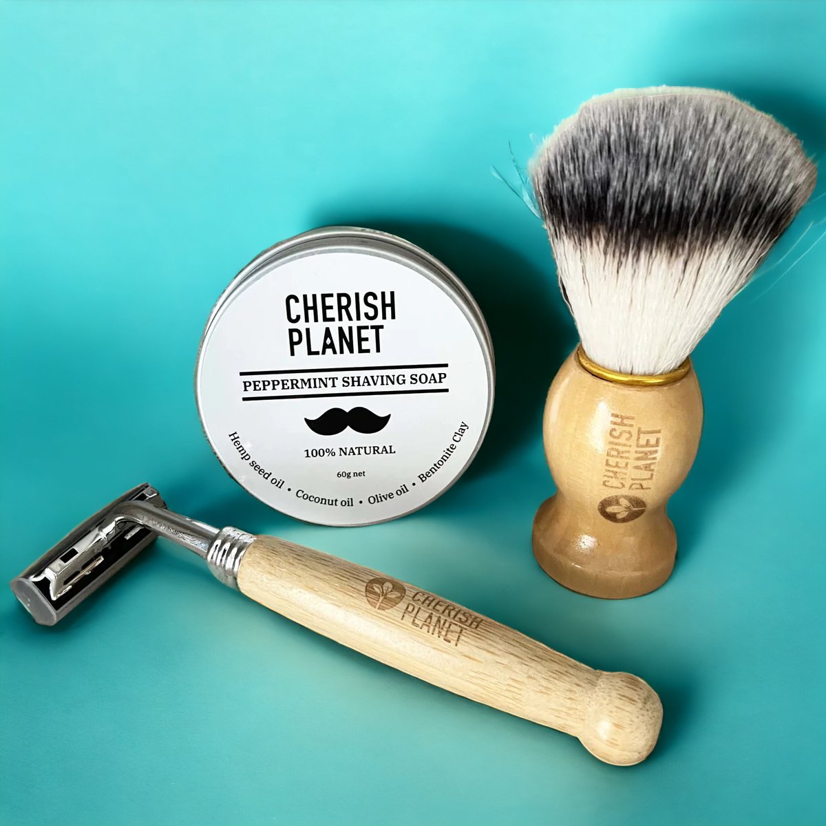 Bamboo Razor Shaving Kit - Cherish Home