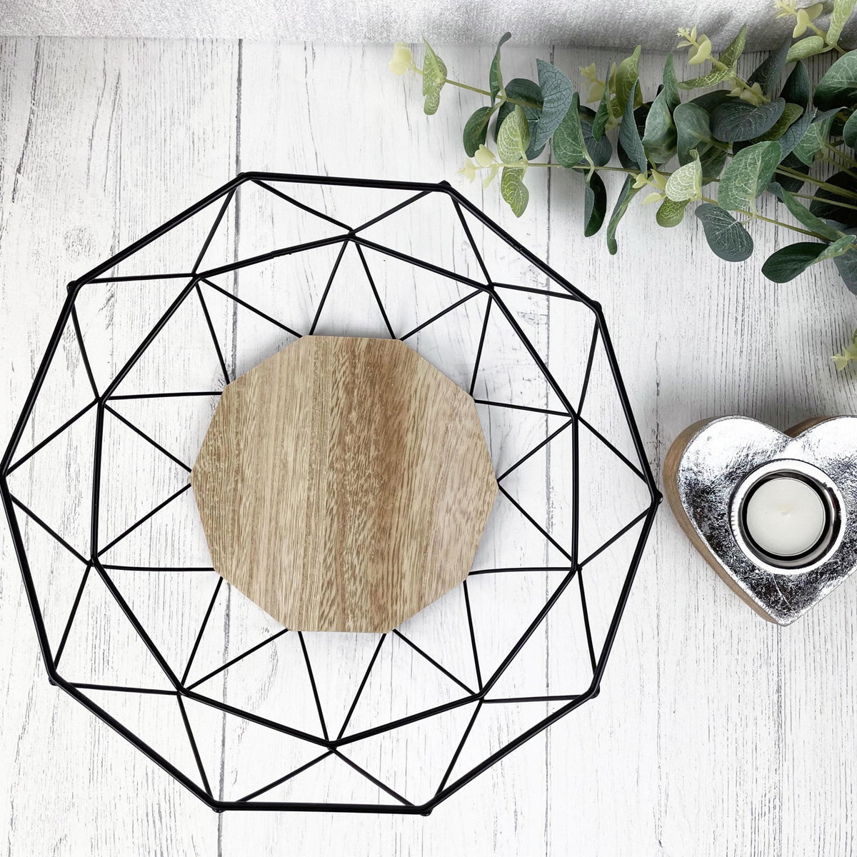Copia Wire & Wood Fruit Bowl