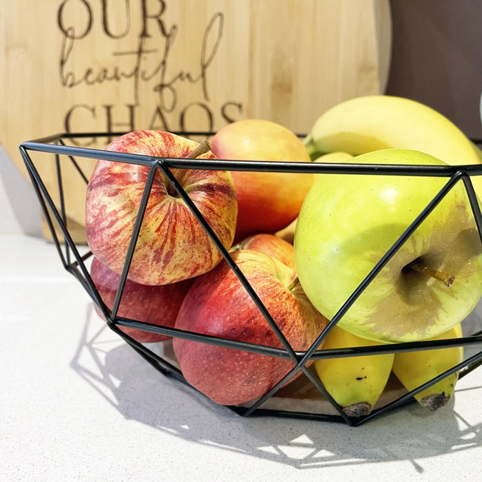 Copia Wire & Wood Fruit Bowl