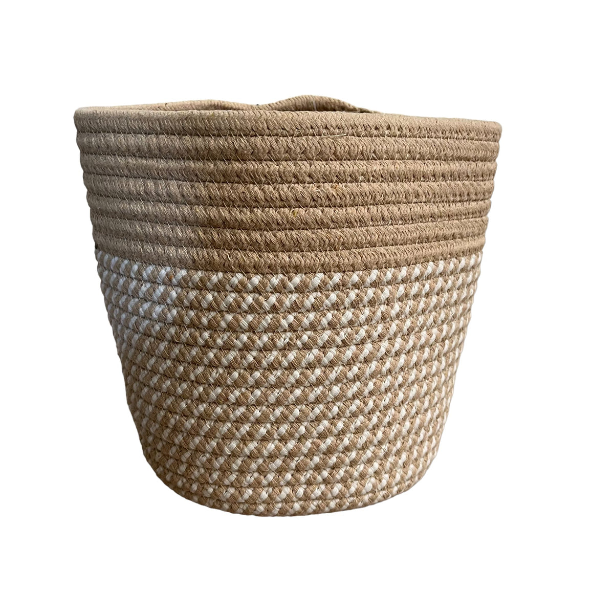 Cotton Rope Round Storage Baskets Set of 2 - Cherish Home