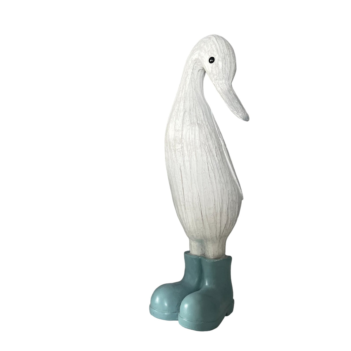 Denny & Deanna Duck White Ornaments in Blue Wellies - Cherish Home