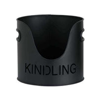 Fire Log & Kindling Buckets with Matchstick Holder Set