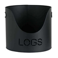 Fire Log & Kindling Buckets with Matchstick Holder Set