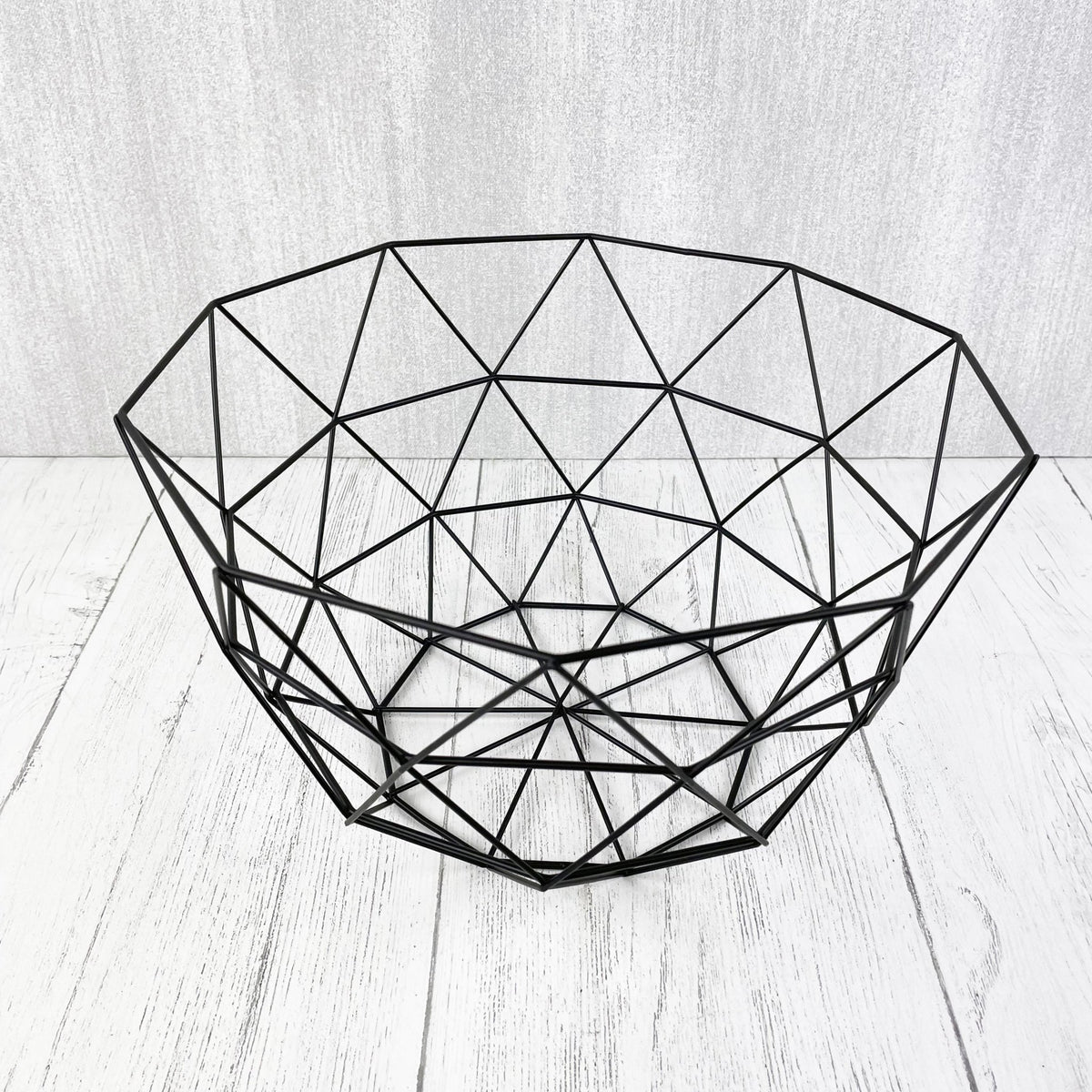 Geometric Contemporary Wire Storage Basket Fruit Bowl