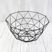Geometric Contemporary Wire Storage Basket Fruit Bowl
