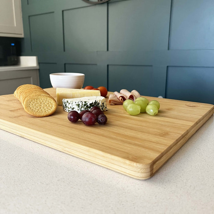 Large Bamboo Serving Board on kitchen bench