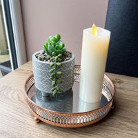 Luminara Real Wax Flameless Slim Ivory Pillar Candle (15.4cm tall)