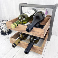 Naginta 4-Bottle Wine Rack