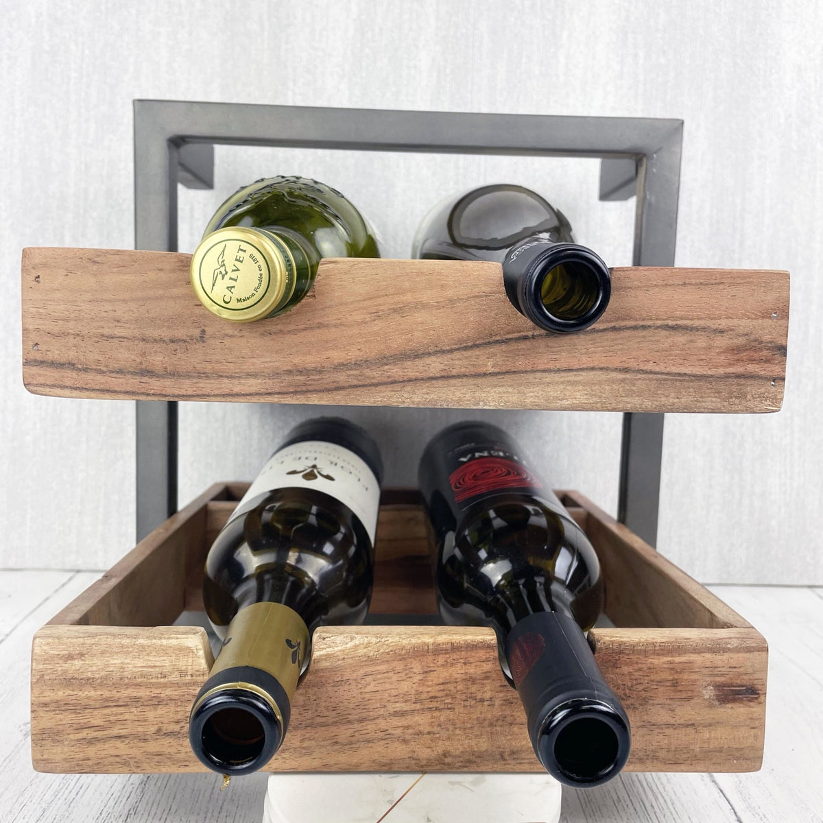 Naginta 4-Bottle Wine Rack Front