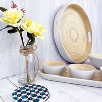 Pandam Bamboo Serving Tray with Set